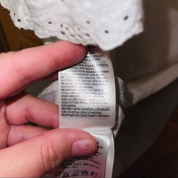 4/$25 - H&M White Summer Top - Picture 3 of 5